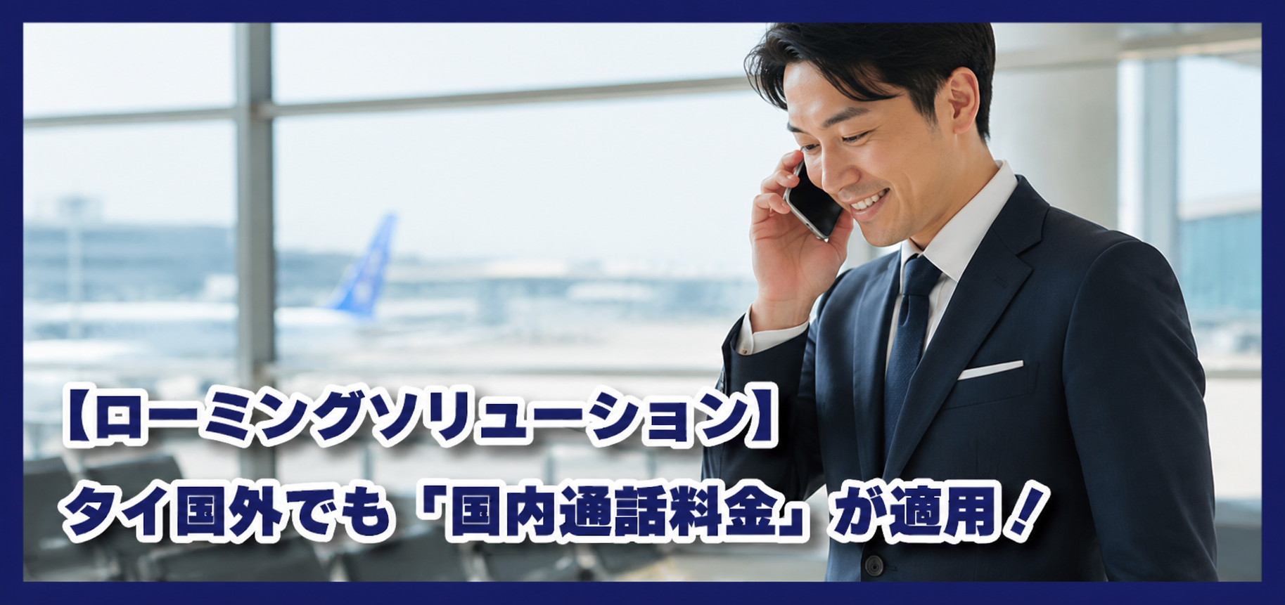 【ローミングソリューション】 タイ国外でも「国内通話料金」が適用になる方法をご紹介!